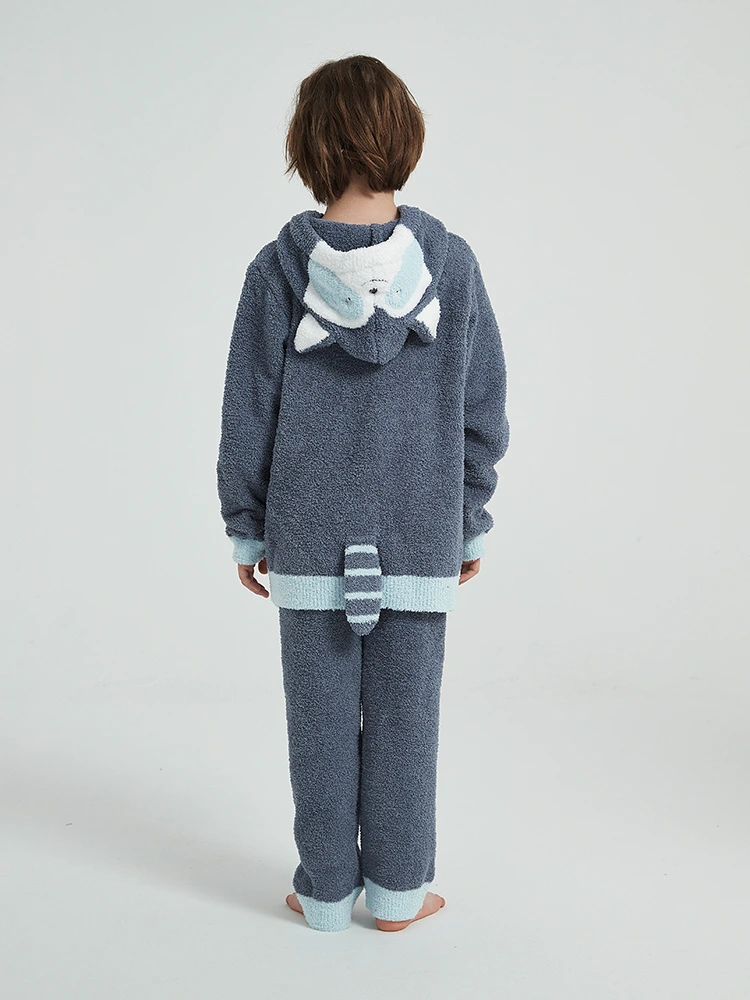 Gutter høst og vinter fleece pyjamas