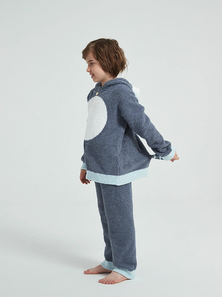 Gutter høst og vinter fleece pyjamas