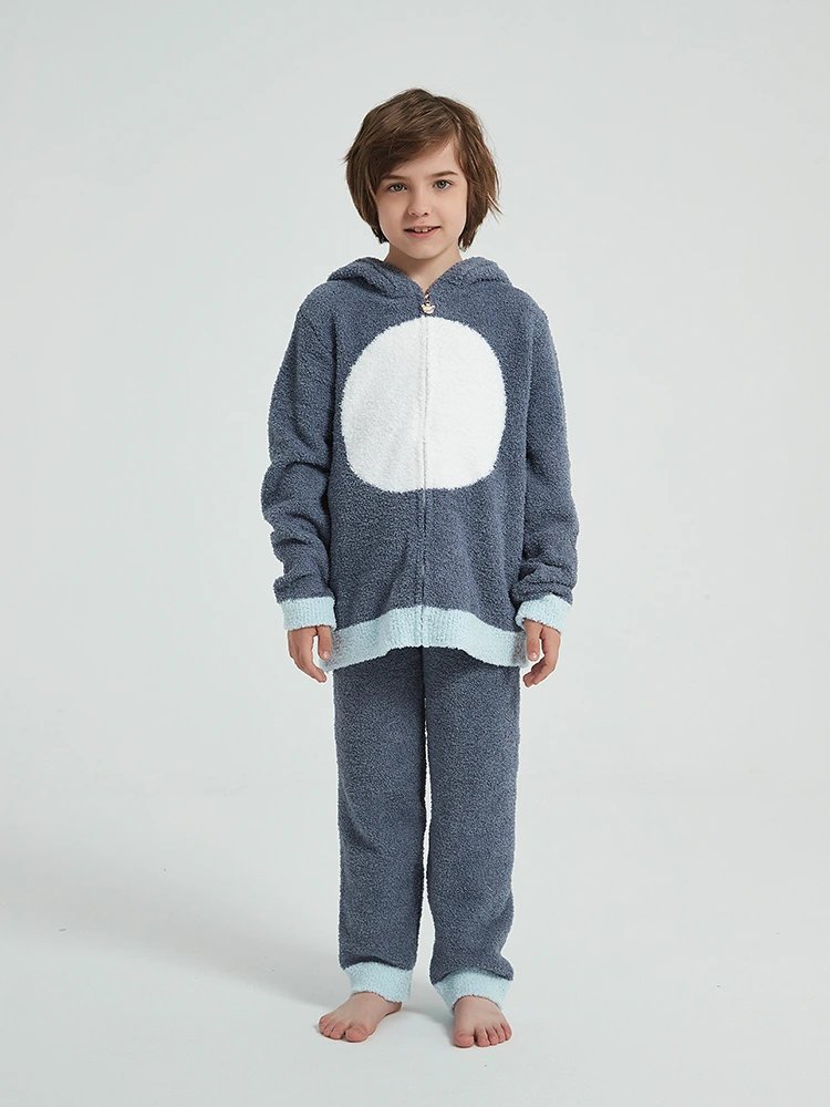 Gutter høst og vinter fleece pyjamas Gutter høst og vinter fleece pyjamas